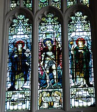 St Lawrence stained glass