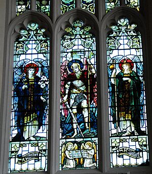 St Lawrence stained glass