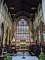 Stained glass window in St James Church, Louth