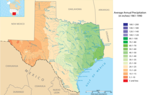 Texas Precipitation Map