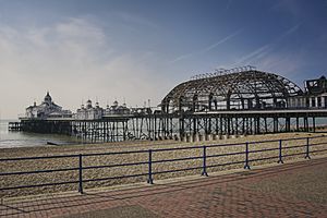 The amusement arcade at eastbourne pier is but a shell (14814811863).jpg