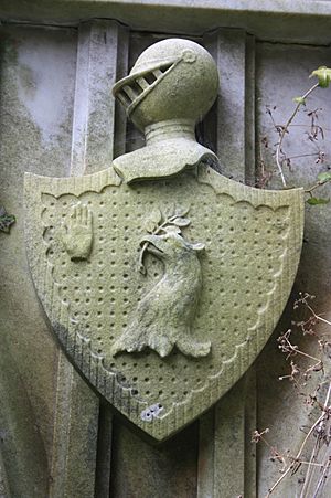 The coat of arms of Alexander Monro, Dean Cemetery