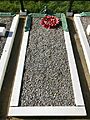 The grave of Edwin Harris Dunning grave in the churchyard of St Lawrence, Bradfield, Essex