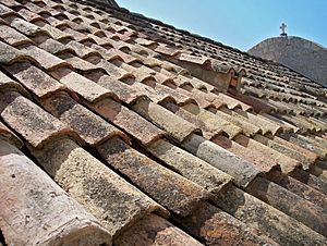 Tiled roof in Dubrovnik-edit
