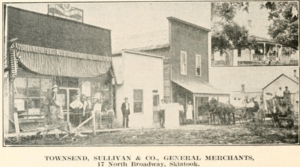 Townsend, Sullivan, and Co. General Merchant store in Skiatook, Indian Territory