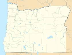 Locator map in Oregon.