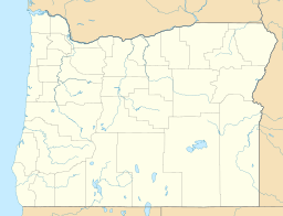 Location of Chickahominy Reservoir in Oregon, USA.