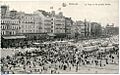WWI postcard Ostende hotel and beach