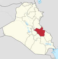 Location of Wasit Governorate