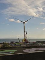 Wind Turbine construction, Fife Energy Park, Methil