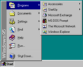 Windows 95 Start menu