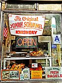 Yonah Shimmel's Knish Bakery Front Window
