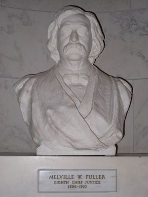 08 Melville W. Fuller bust, US Supreme Court