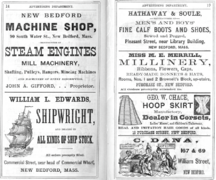 1873 ads New Bedford Massachusetts Directory p14