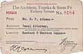 1923 train ticket