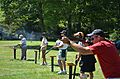 A typical "American" trap shoot scene