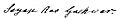 Autograph of Sayajirao Gaikwad