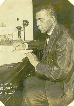 Booker T Washington at Desk 1915 Bedou NOLA
