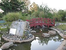 Bridge, water and rocks in the Japanese Park, September 2009 - panoramio