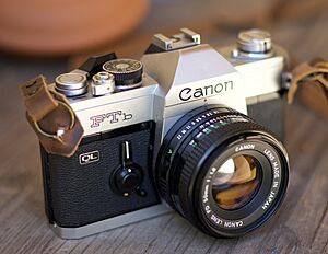 Canon FTb with 50mm F-1.8 lens