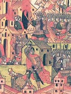 Capture of the Mongol-Tatars Russian city