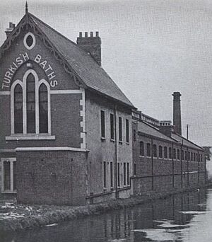 Cardiff Victorian Turkish Baths and the dock feeder