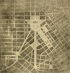 Cass Gilbert plan for Minnesota State Capitol approaches, 1903