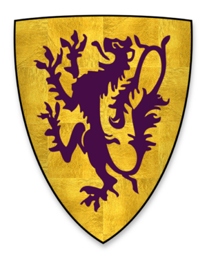 Coat of arms of John de Lacy, Lord of Pontefract Castle1