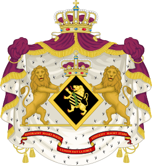 Coat of arms of a Princess of Belgium.svg