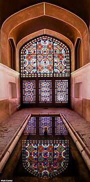 Colorful window, Dowlat Abad Garden - panoramio