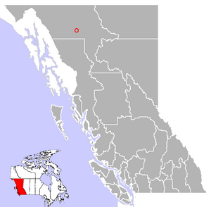 Dease Lake, British Columbia Location