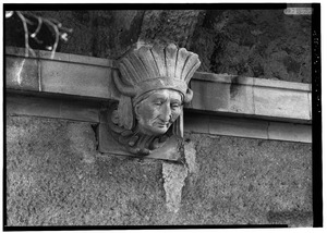 Detail of Indian sculpted by A. Phimster Proctor from life mask of Chief Kicking Bear - Q Street Bridge, Spanning Rock Creek and Potomac Parkway, Washington, DCf