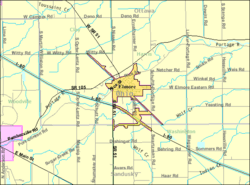 Detailed map of Elmore