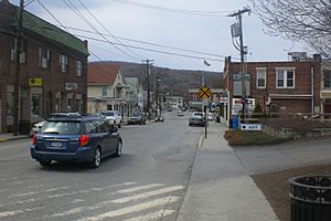 Downtown Pawling, east of the town center