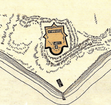 Drawing of Fort Warburton, Maryland