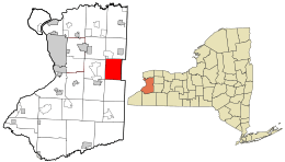 Location in Erie County and the state of New York.
