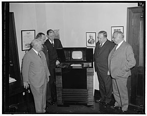 FCC Commissioners inspect latest in television 1939