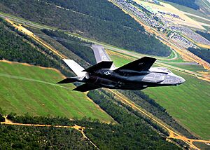 First F-35 Lightning Arrives at Eglin AFB Florida