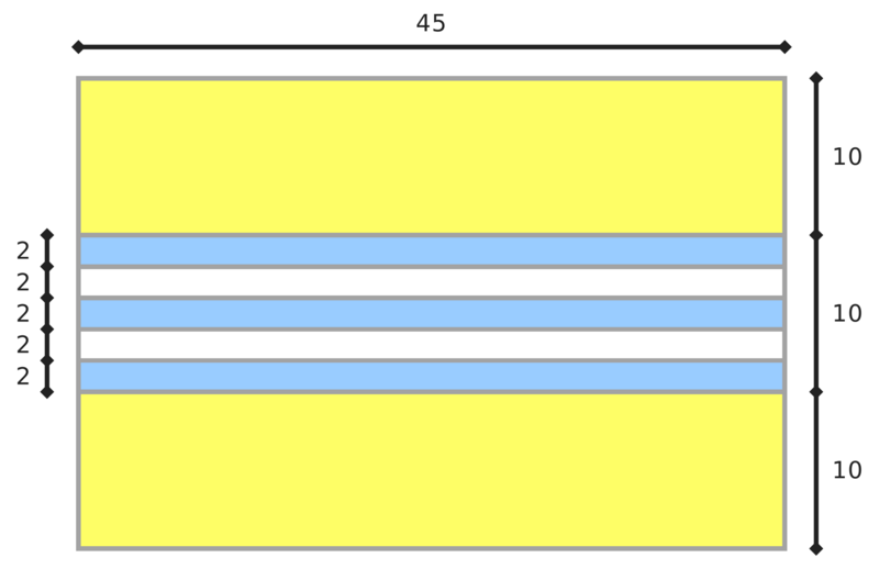 Flag of Cochinchina 1946-8 (construction)