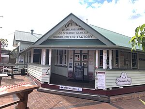 Former offices of the Boonah Butter Factory, now Flavours Cafe, 2020 01