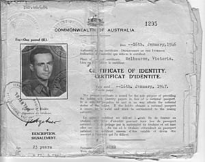 Georg Auer certificate of identity