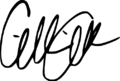 Gillian Anderson signature