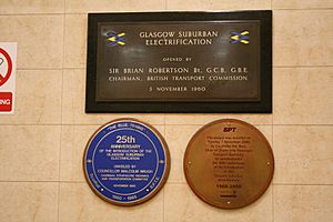 Glasgow Suburban Electrification Commemorative Plaque