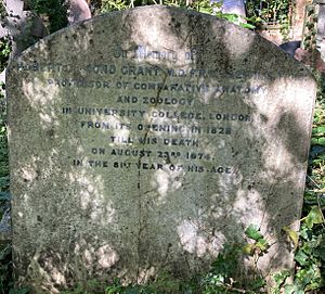 Grave of Robert Edmond Grant in Highgate Cemetery