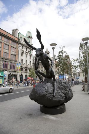HARE IN O'CONNELL STREET (pun intended)