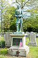 Henry Tillinghast Sisson grave and statue-full