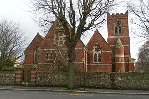 Holy Trinity Church, Blatchington Road, Hove (from West)