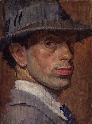 Self-portrait of Isaac Rosenberg, 1915.