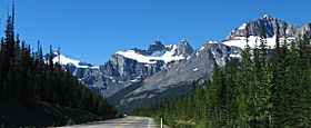 Kaufmann Peaks from Icefields Parkway