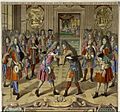 La Reception faite au Roy d'Angleterre par le Roy à St. Germain en Laye le VIIe janvier 1689